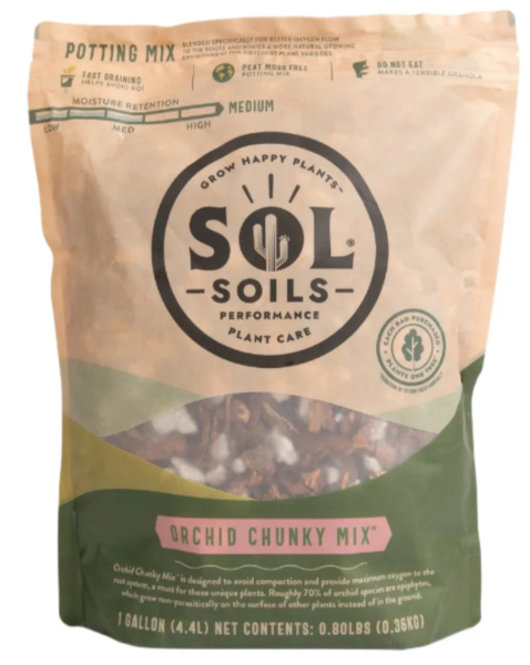 Sol® Soils Orchid Chunky Mix, 1 Gallon Bag - 6 per case - Potting Mix, Compost & Amendments